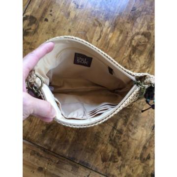 womens handbags and purses/the sak Straw Floral Shoulder Bag
