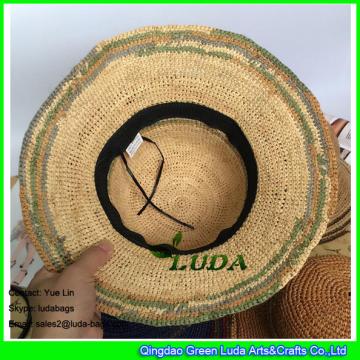 LDMZ-005 big sunny starw hats crocheted straw raffia hats