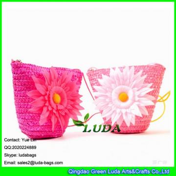 LDMC-016 wholesale sunflower wheat straw purse shoulder handbags