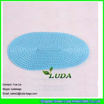 LDTM-017 100% handwoven PP straw woven wicker placemat cheap straw table mat for restaurant