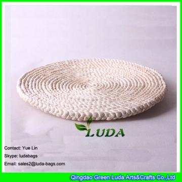 LDTM-001 natural straw woven table mat dining room round placemat
