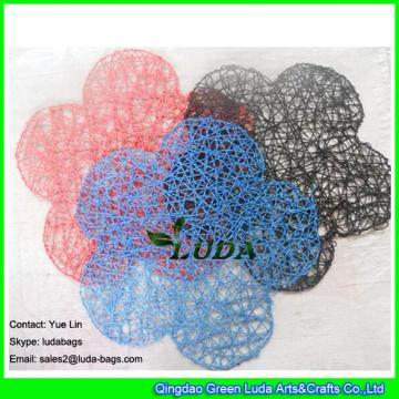 LDTT-044  handwoven floral paper straw placemat