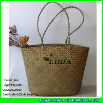 LDSC-002 natural water grass straw knitted women tote bag big size lady summer beach straw bags