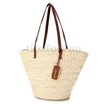 Fashion Women&#039;s Straw Beach Bag Lady Shoulder Bag Tote Handbag Pretty VNC