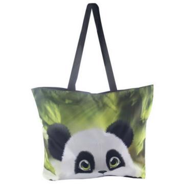 Panda Women Eco Shopping Tote Shoulder Bag Folding Beach Satchel Handbag Bag