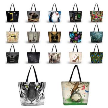 Elephant Women Shopper Handbag Shopping Summer Beach Shoulder Bag Tote Eco Bags