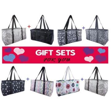 Gift Set Thirty one LARGE UTILITY TOTE Bag basket beach laundry 31 Bubble Bloom