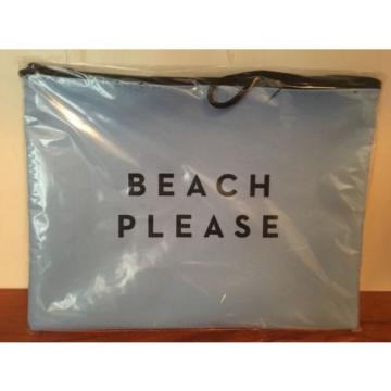 New Milly Zip Pouch Water-Resistant Bag Blue Beach Please FabFitFun $45 Swimsuit