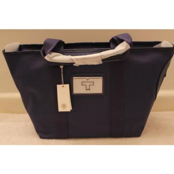 NWT Authentic TORY BURCH Canvas Small Tote Beach Bag in Bright Navy $195