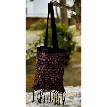 Indian Handmade Bag Mandala Printed cotton Tapestry Bag Beach Bag Shoulder Bag