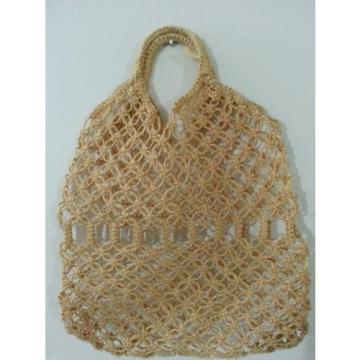 Jute Crochet Hobo Shoulder Beach Bag Large Tan