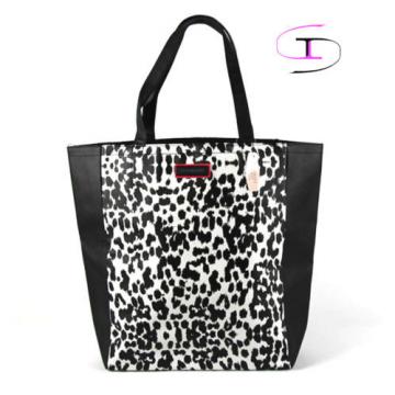 Victoria&#039;s Secret Angels Leopard Faux Leather Tote Shopper Beach Book Bag  VS909