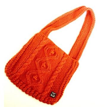 Roxy Crochet Bag Rust Color Boho Beach Vintage Orange Small Handmade New