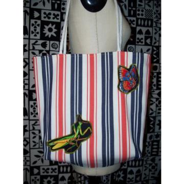 Catatonic Clothing&#039;s Handmade Striped Butterfly Beach Bag