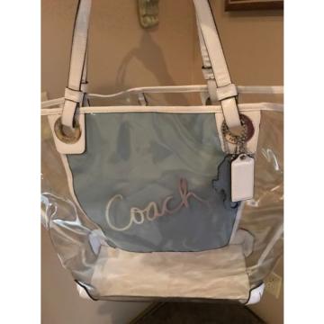 Coach Clear Beach Tote Bag #16594