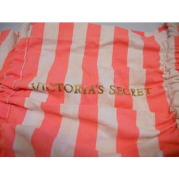 Victoria&#039;s Secret Pink &amp; White Stripe Beach Bag/Tote Rope Shoulder Straps