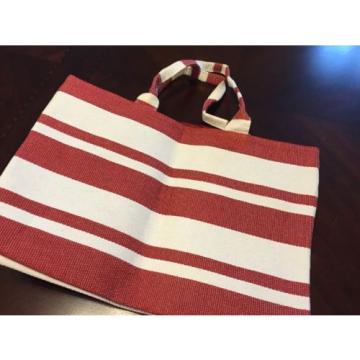 Red And White Beach Bag Tote
