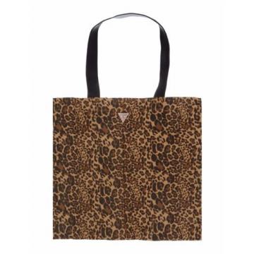 Guess &#034;Meow&#034; Leopard Beach Bag / Hobo Bag