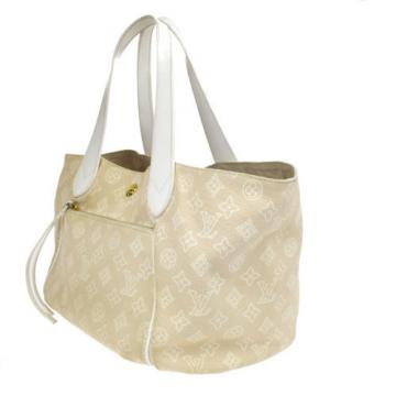 Auth Louis Vuitton Cabas Ipanema Shoulder Bag Monogram Beach Line M95986 37S278