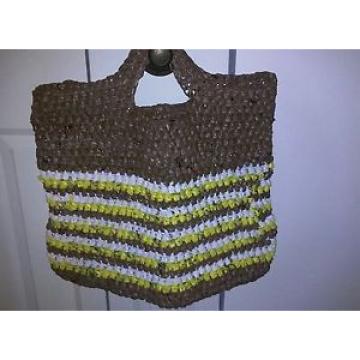 Tote/Beach Bag  Made From Recycled Plastic Grocery Bags*Hand Made * Ecofriendly*