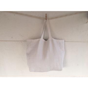 Handmade White Tote bag Beach bag Beautyful shoulder bag Special weekend bag