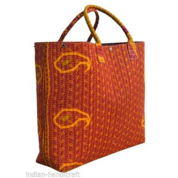 Big Vintage Kantha Tote Beach Bag 19&#034;x29&#034; Shopping Boho Gypsy EW60
