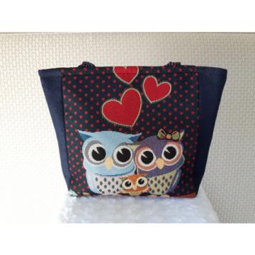 The Owls Canvas Tote Bag, Shoulder Handbag, Travel Bag, Shopping Bag, Beach Bag