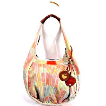JUICY COUTURE  Canvas Hobo Shoulder Bag Purse Tote Beach Shopper