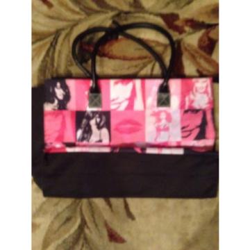 Choice 1 Victoria Secret X Large Pink Vinyl Cloth Tote Bags Weekender Beach Bag