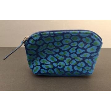 New Stubbs &amp; Wootton Palm Beach Blue Spots POCKET Cosmetic Bag Clutch MSRP $75