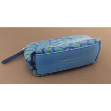 New Stubbs &amp; Wootton Palm Beach Blue Spots POCKET Cosmetic Bag Clutch MSRP $75