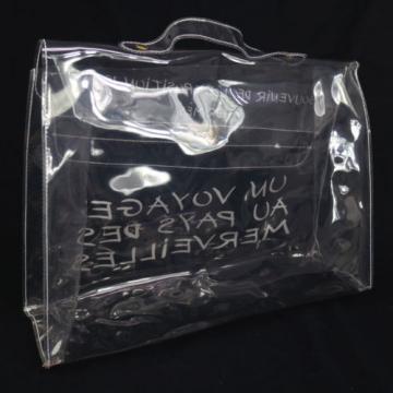 Authentic HERMES KELLY VINYL Beach Hand Bag SOUVENIR DE L&#039;EXPOSITION 1997 V14394