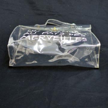 Auth HERMES Kelly Beach Hand Bag SOUVENIR DE L&#039;EXPOSITION Vinyl 1997 V12319