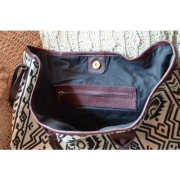 ZARA Printed Tote Shopper Beach Bag Real Leather Big Travel 4655/104