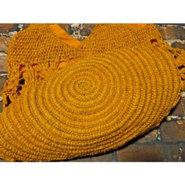 Mar y sol Beach Bag Handbag Madagascar Yellow Crochet