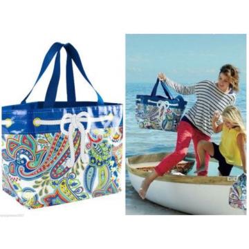 NWT VERA BRADLEY MARINA PAISLEY LARGE MARKET TOTE -EcoShopping or beach tote bag