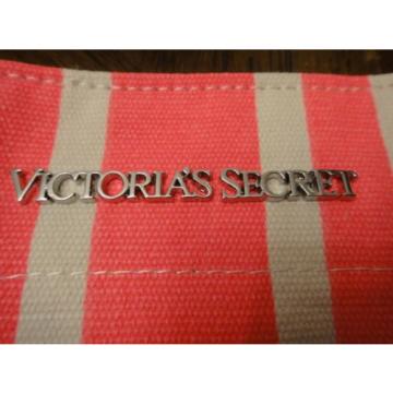 New Sealed Victoria&#039;s Secret Tote Large PINK Striped SWIM BEACH Tote Pool BAG
