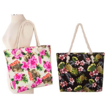 Women Beach Fashion Handbag Shoulder Hawaiian CANVAS Large Day Tote Shopping Bag