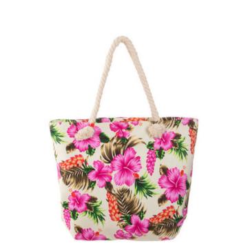 Women Beach Fashion Handbag Shoulder Hawaiian CANVAS Large Day Tote Shopping Bag