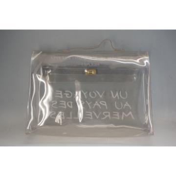 Authentic HERMES KELLY VINYL Beach Hand Bag SOUVENIR DE L&#039;EXPOSITION 1997 887f22