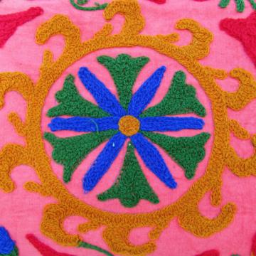 Indian Cotton Suzani Embroidery Handbag Woman Tote Shoulder Bag Beach Boho Bag j