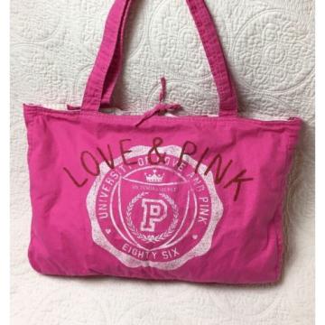 Victoria&#039;s Secret LOVE PINK Tote Beach/Shopping /Canvas Shoulder Bag