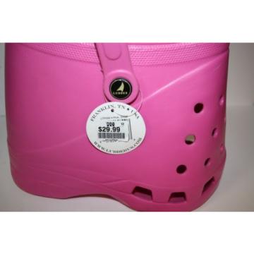 LUBBER Pink Tote Beach Bag Purse Crocs Shoes Footprint New