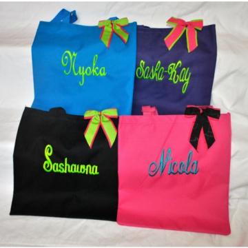 Monogrammed Personalized Tote Bag Beach Bridal Wedding Gifts Sold in 2 sizes