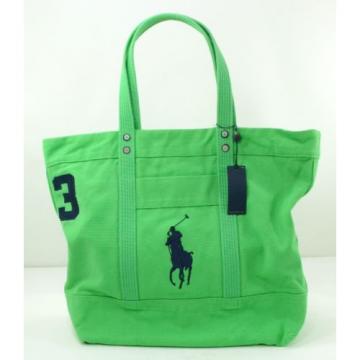 POLO RALPH LAUREN Big Pony Large Canvas Zipper Tote Travel Beach Bag Choose ONE