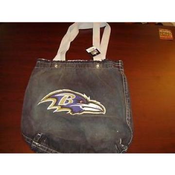 Baltimore Ravens Denim Shopper vintage style denim shopping bag PURSE BEACH