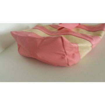 ULTA  Beauty Medium Tote Bag Shopper Pink Beige Handbag Carry-all Beach Bag