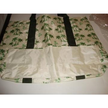 Palm Tree Beach Bag Purse Green and Tan New With Tag