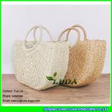 LDZS-099 2018 new hand plaited tote bag natural paper straw bags