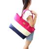 Beach Bag Handbag Tote Shoulder Purse Pink Large Canvas New Shopping Travel New